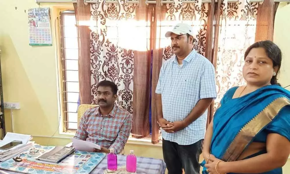 Ongole: The Prakasam district Anti Corruption Bureau officials conducted a raid on the tahsildar office of Veligandla mandal