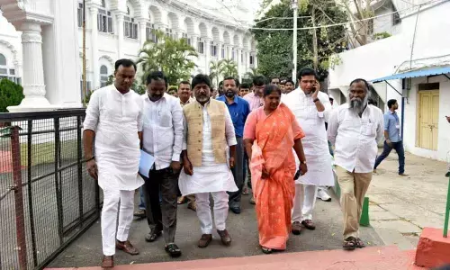 Congress MLAs suspended for disrupting CM K Chandrashekar Rao reply