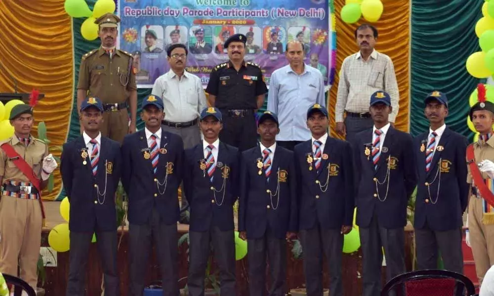 Anantapur: NCC wing of Govt Degree College conducts felicitation programme