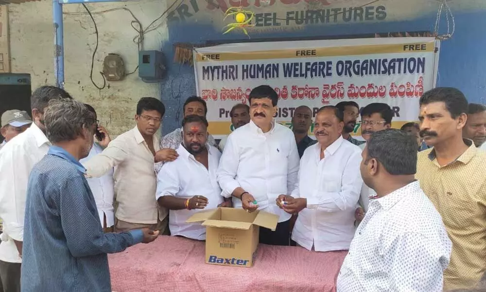 Hyderabad: Homeopathy medicines distributed in Malkajgiri