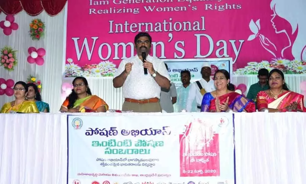 Kurnool: Women play an important role for the development of society said G Veera Pandiyan