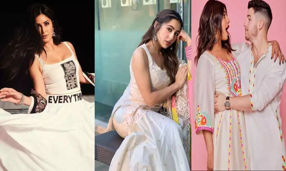 Bollywood Celebs like every year celebrate Holi in classic white-2020 check out  Priyanka chopra, Sara Ali khan and other celebs