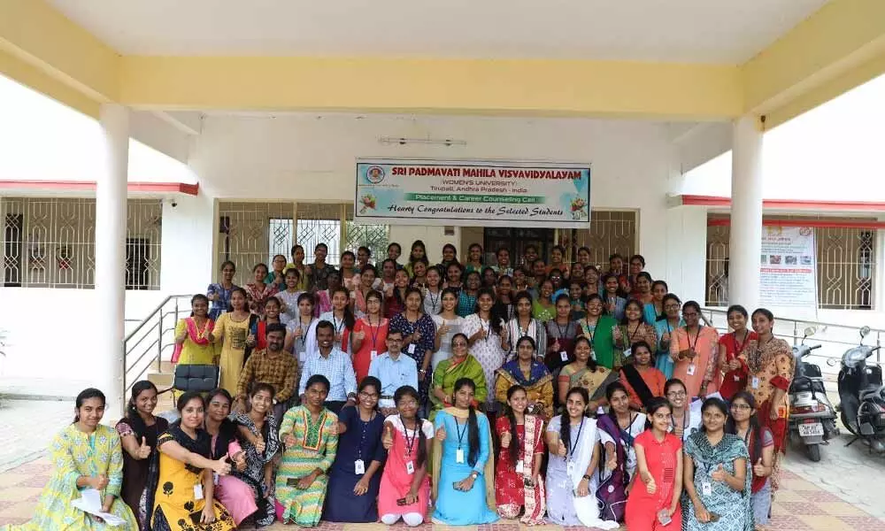 Tirupati:113 students of SPMVV secure placements
