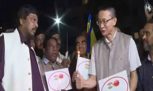 Coronavirus: Ramdas Athawales go corona chant video goes viral