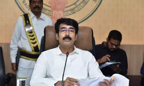 District Collector D Muralidhar Reddy holds meet with political parties in Kakinada District Collector D Muralidhar Reddy holds meet with political parties in Kakinada