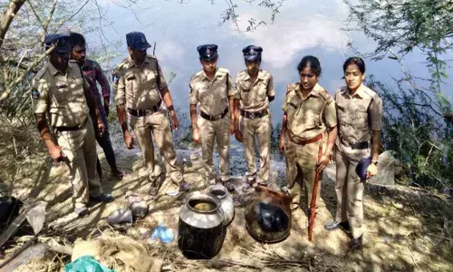 Police attacks on illegal liquor houses in AP, seize large quantity of Jaggery