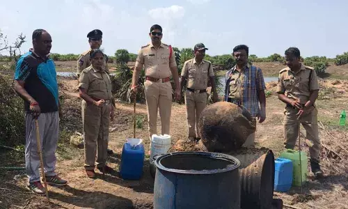 Kakinada: Raids on illicit liquor units under Operation Sura