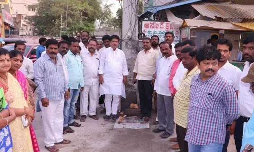 Hyderabad: MLA inspects works at graveyard