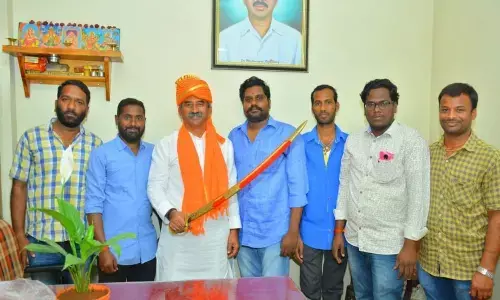 Hyderabad: BJP district chief feted