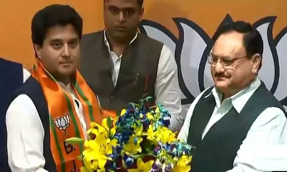 Jyotiraditya Scindia joins BJP in presence of JP Nadda