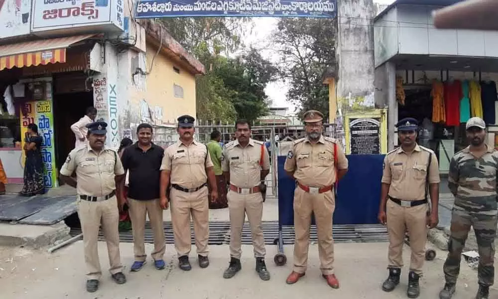 Vijayawada: Security beefed up on the final day of nominations