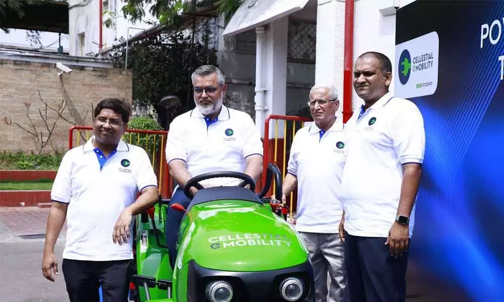 Cellestial E-Mobility unveils electric tractor