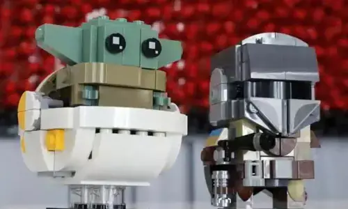 Legos colourful plastic bricks to go green