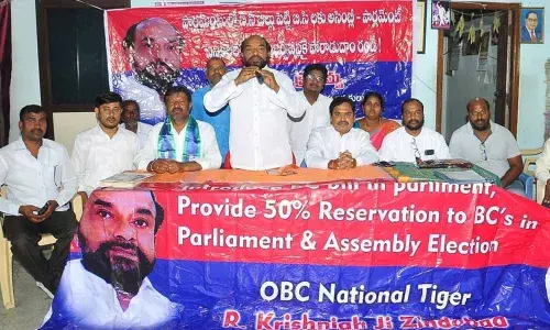 Hyderabad: BC body plans protest in front of Parliament in Vidyanagar