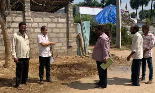 Special officers examine Pattana Pragathi works in Kothaugdem