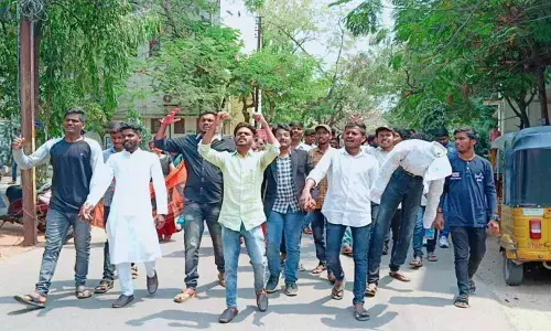 Hyderabad: ABVP leaders condemn lathi-charge on students in Basheerbagh