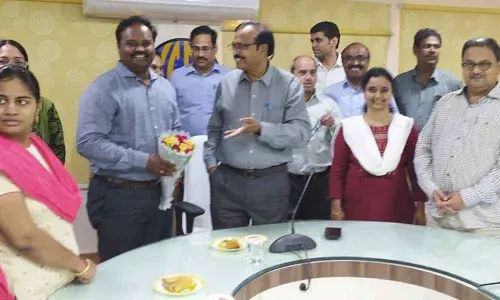 VSEZ Development Commissioner A R M Reddy felicitated