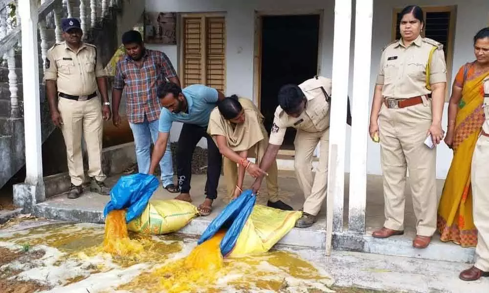 Eluru: Excise department conducts raids on arrack units and 24 persons arrested
