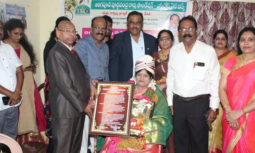 Hyderabad: Women feted for excellence in Bagh Lingampally