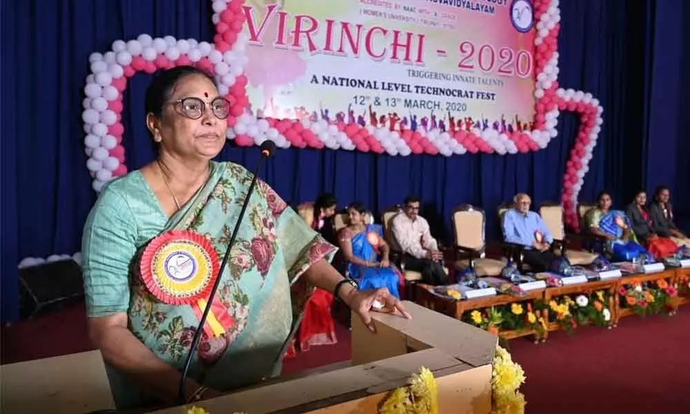 Tirupati: Virinchi-2020 Techno Festival commences at SPMVV