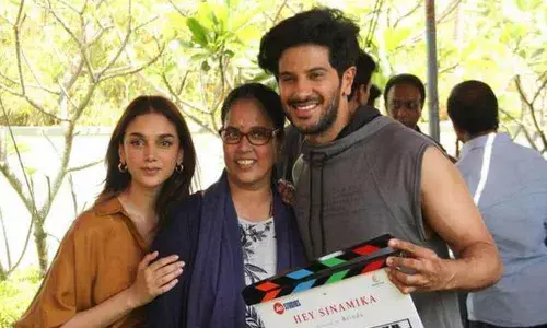 Kajal Aggarwal, Aditi & Dulquer in Dance master Brundas directorial debut