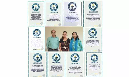 GITAM girl enters Guinness for quilled dolls