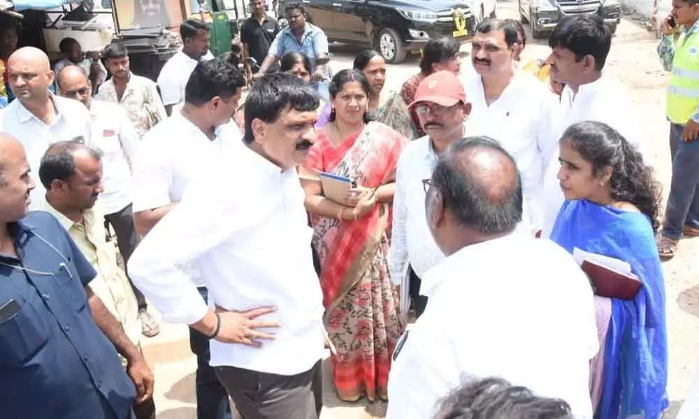 Hyderabad: MLA Mynampally Hanumantha Rao tours Neredmet, learns of civic issues