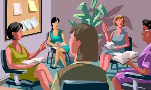 A room full of women