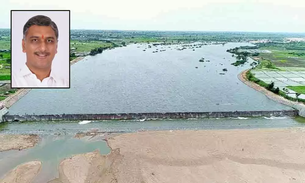 1,200 checks dams to come up in two years says Harish Rao