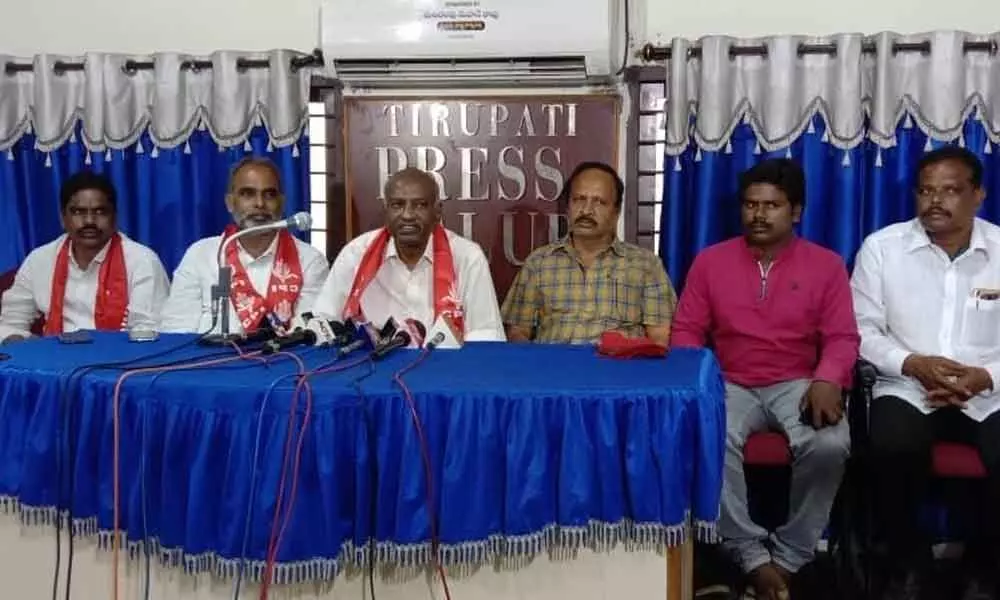 Tirupati: CPI member P Haranadha Reddy on Sunday welcomed the State Election Commission decision