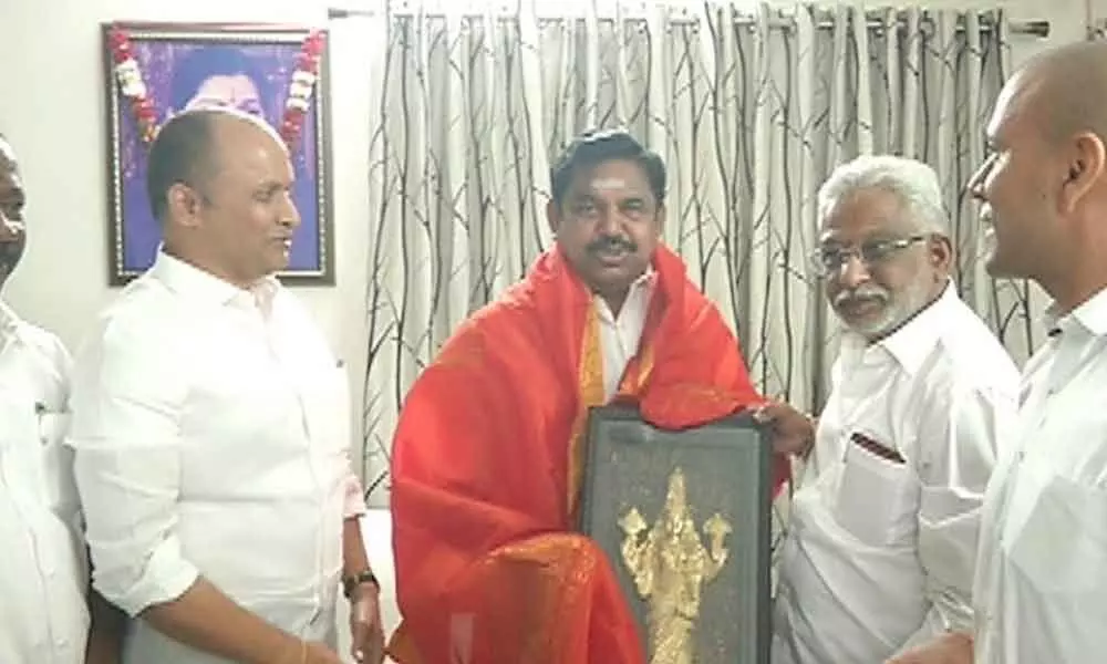 TTD invites Tamil Nadu CM E K Palaniswami for Bhumipuja of Padmavati temple in Chennai