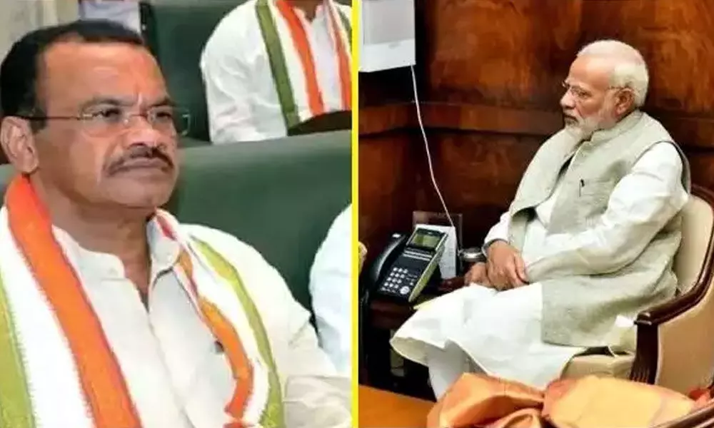 Congress MP Komatireddy Venkat Reddy meets PM Modi