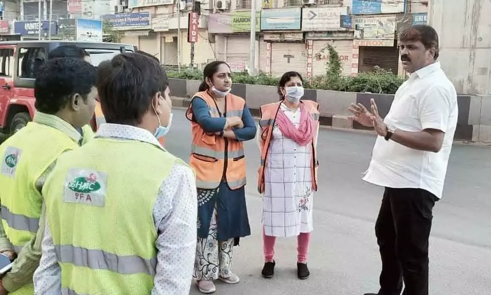 Khairatabad: Sanitary workers must wear protective gear said Mayor Bonthu Rammohan