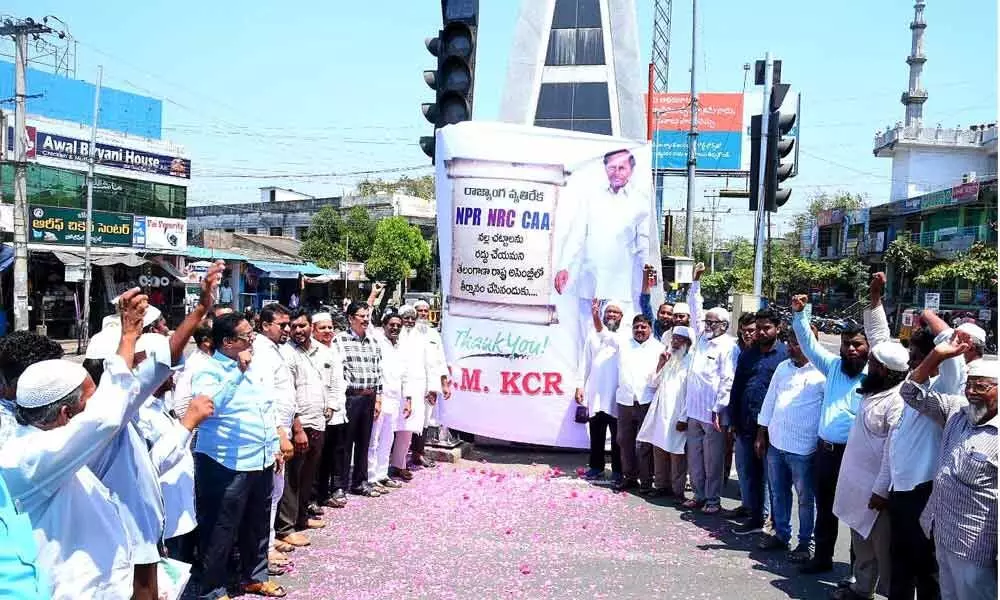 Telangana CM KCR hailed for Assembly resolution on CAA in Rajamahendravaram