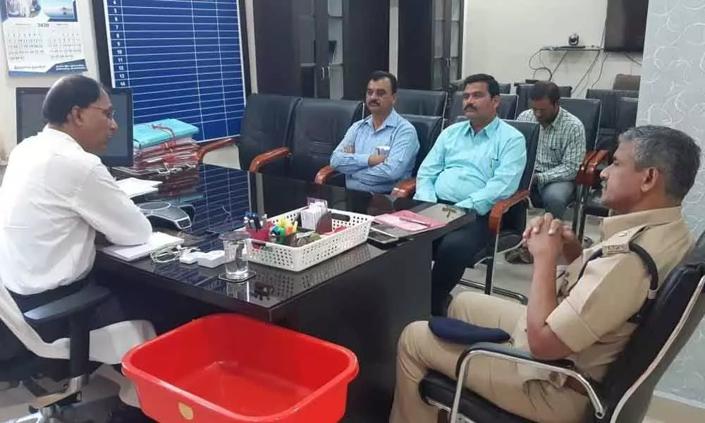 Hyderabad:District Collector Dharma Reddy asks officials to be vigilant on Corona