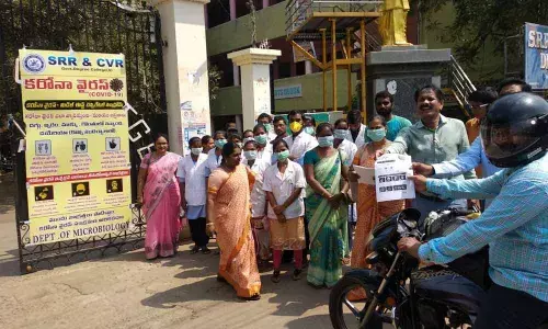 Vijayawada: SRR & CVR Government College hold awareness camp on coronavirus