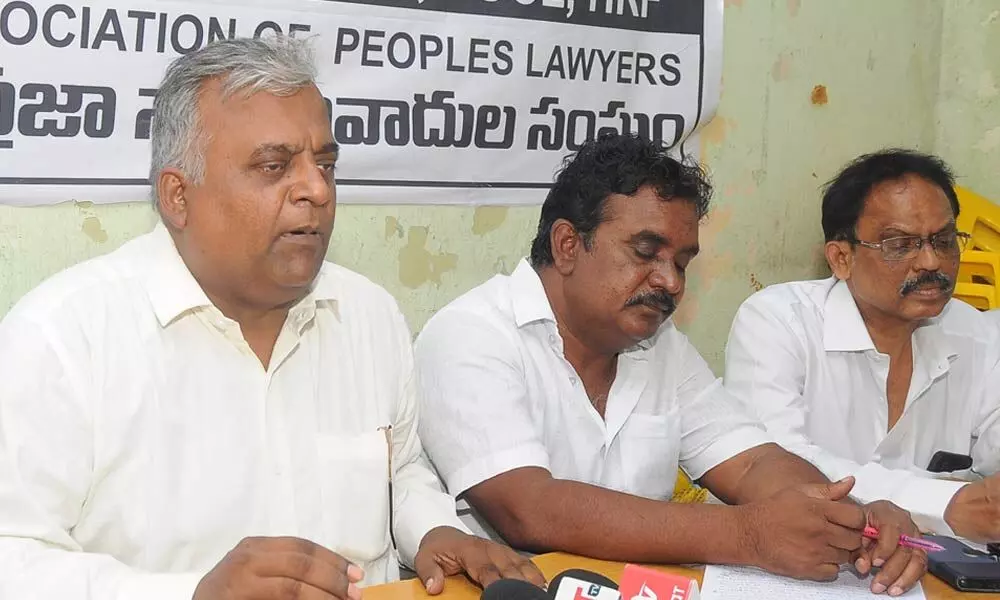 Vijayawada: Lawyers condemn BJP led NDA government for nominating ex-CJI