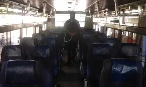 Kakinada: RTC buses cancelled due to corona effect