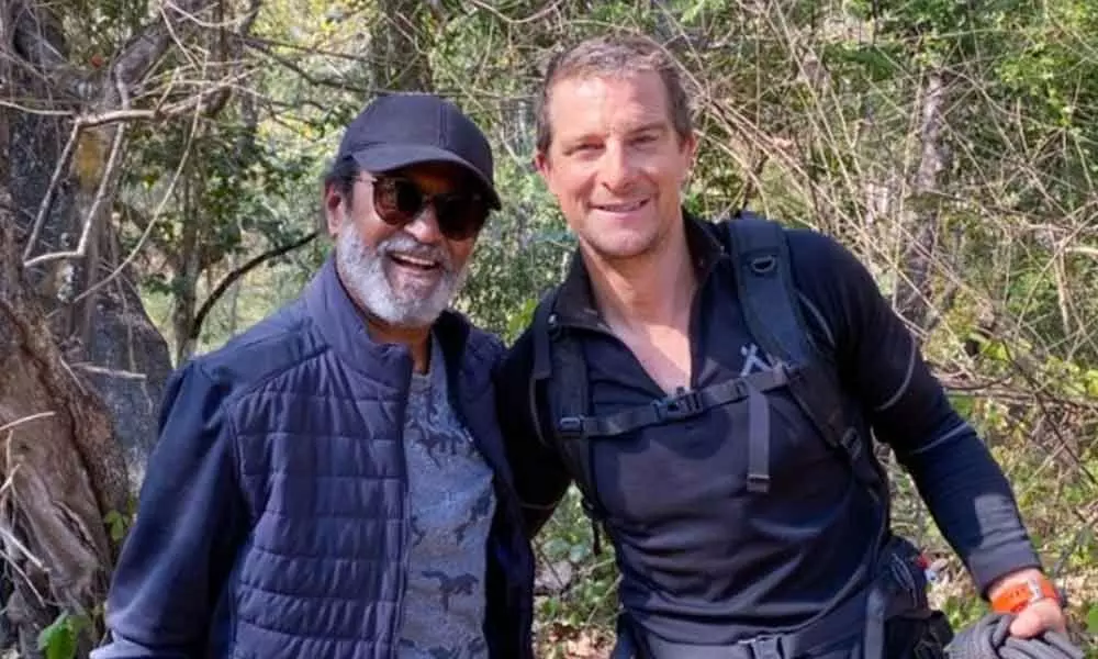 Rajinikanth Hero Entry In Into The Wild With Bear Grylls   On Discovery