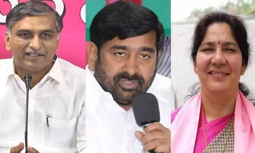 Hyderabad: TRS netas ask people to join war against corona