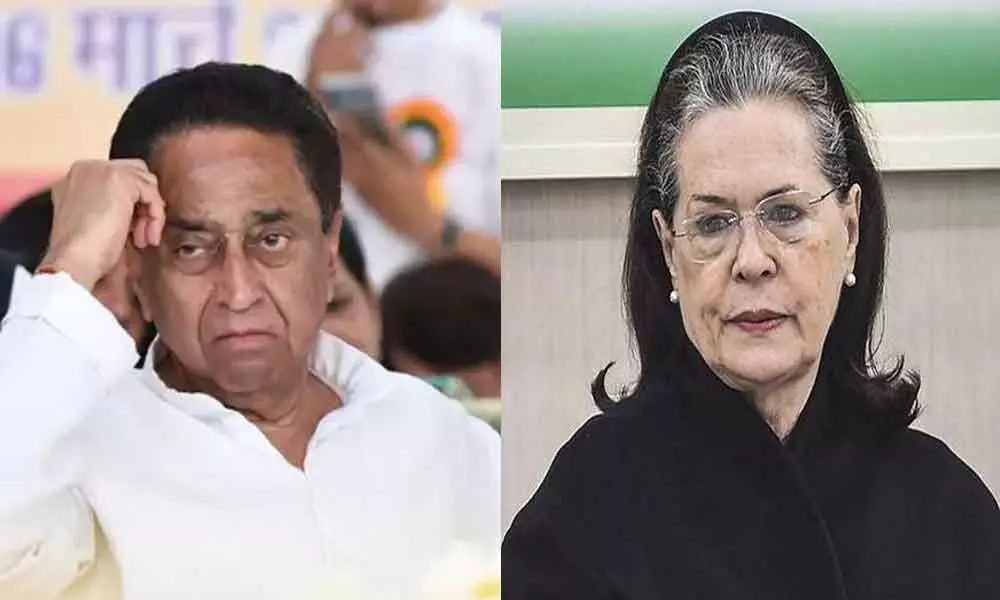 Kamal Nath meets Sonia Gandhi after collapse of Madhya Pradesh government