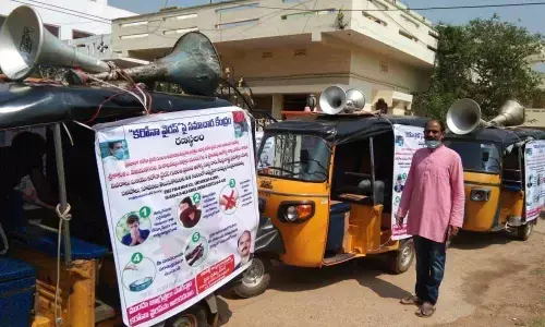 Srikakulam: TDP leader launches awareness campaign on Covid-19