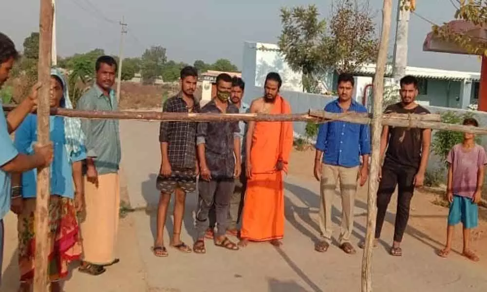 COVID-19: Two villages in Hyderabad put up barricades to stop outsiders entry