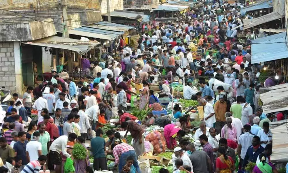 Tirupati: Desperate for essentials, people run from pillar to post