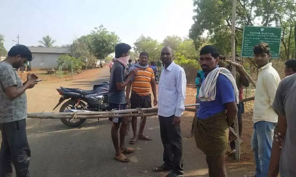 Vikarabad: Villages block entry and exit points