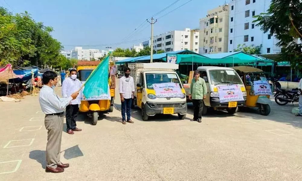 Hyderabad: Mobile Rythu Bazars launched