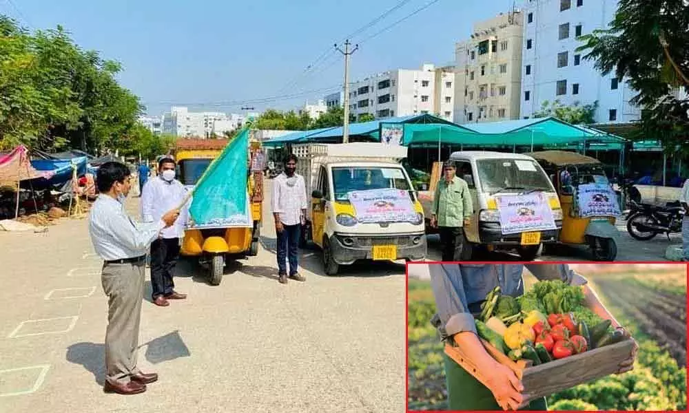GHMC facilitates Mobile Rythu Bazars in Hyderabad