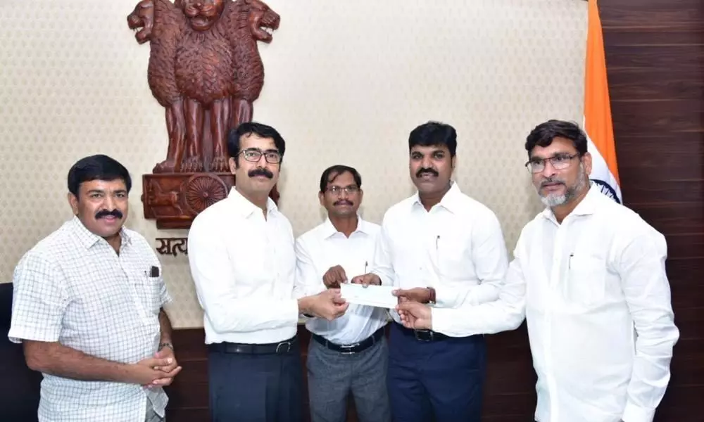 Donations pour in for Covid-19 in East Godavari