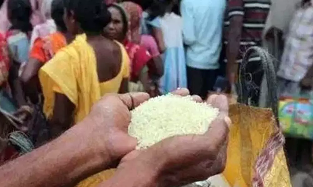 Rice and red gram distributed for free in Chittoor