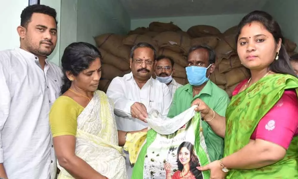 Vizianagaram: Deputy CM P Pushpa Srivani launches distribution of free ration